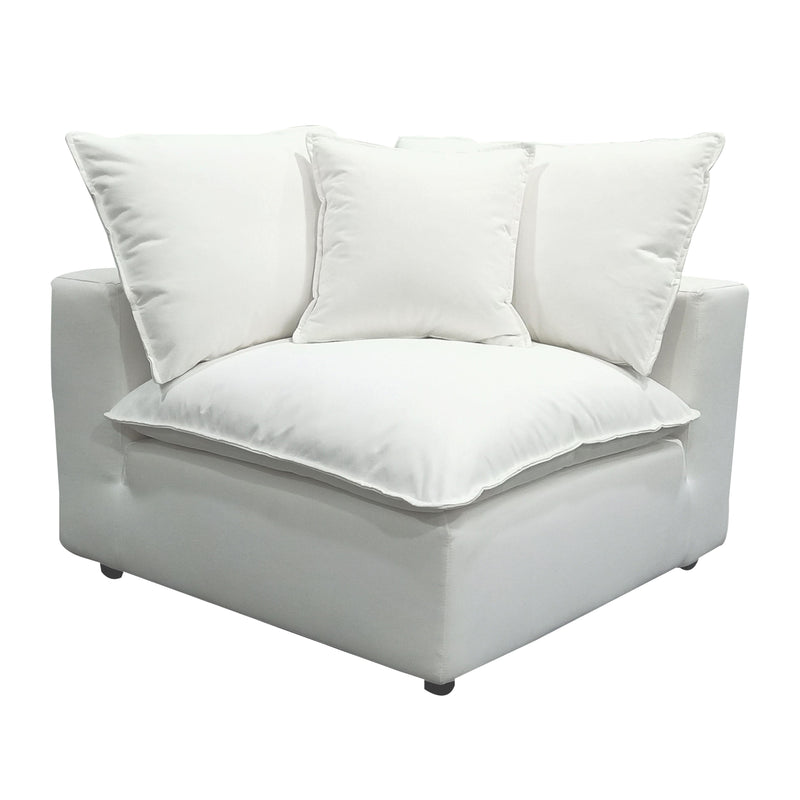 Cali Performance Fabric Modular Corner Chair - Pearl