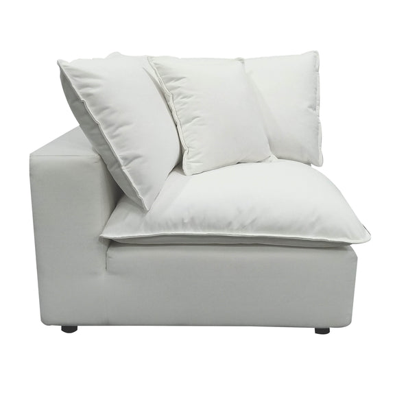 Cali Performance Fabric Modular Corner Chair - Pearl