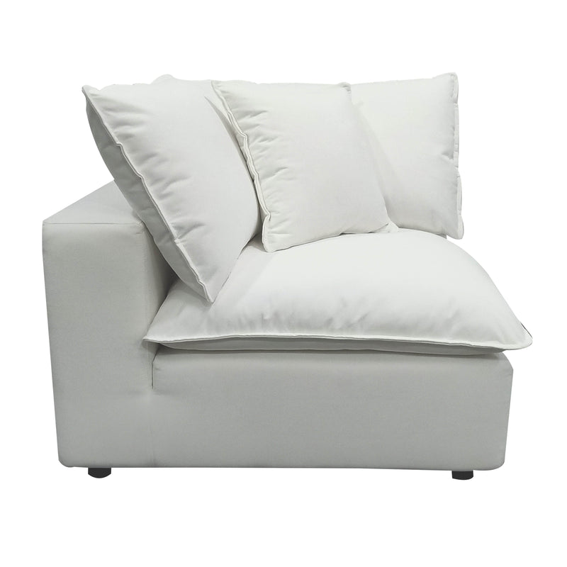 Cali Performance Fabric Modular Corner Chair - Pearl