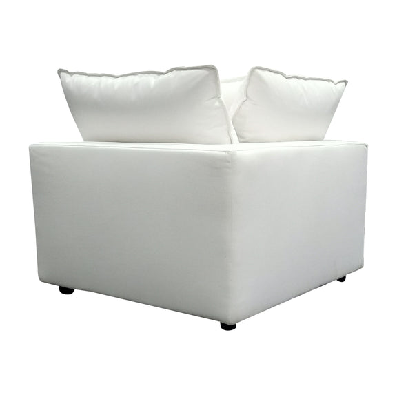 Cali Performance Fabric Modular Corner Chair - Pearl