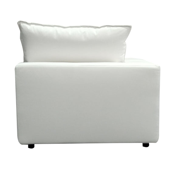 Cali Performance Fabric Modular Corner Chair - Pearl