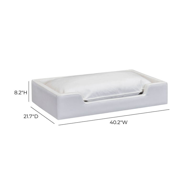 Cali Performance Fabric Modular Pet Bed - Pearl