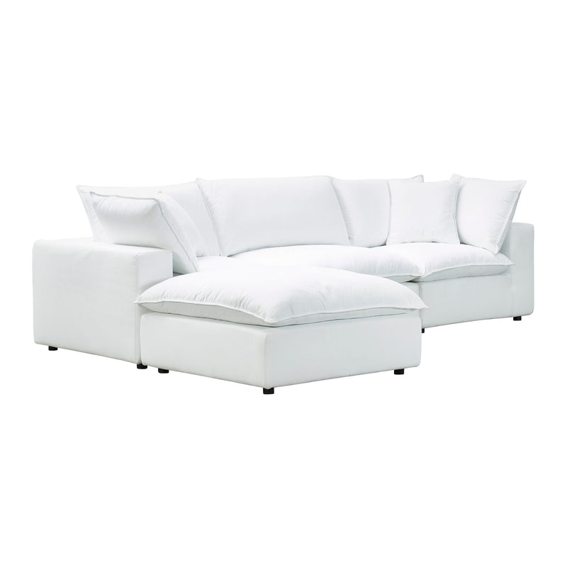 Cali 4-Piece Performance Fabric Modular Sectional - Pearl