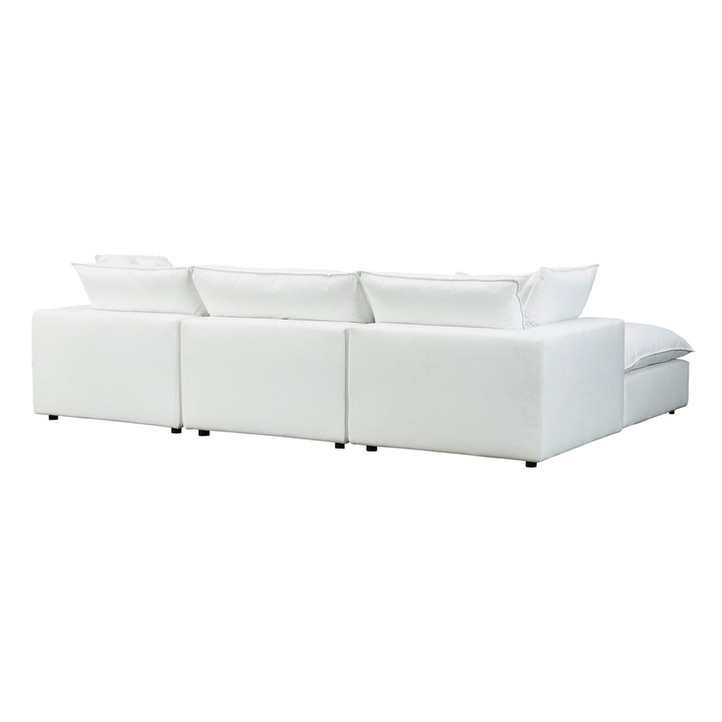 Cali 4-Piece Performance Fabric Modular Sectional - Pearl