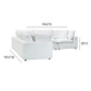 Cali 5-Piece Performance Fabric Modular L-Sectional - Pearl