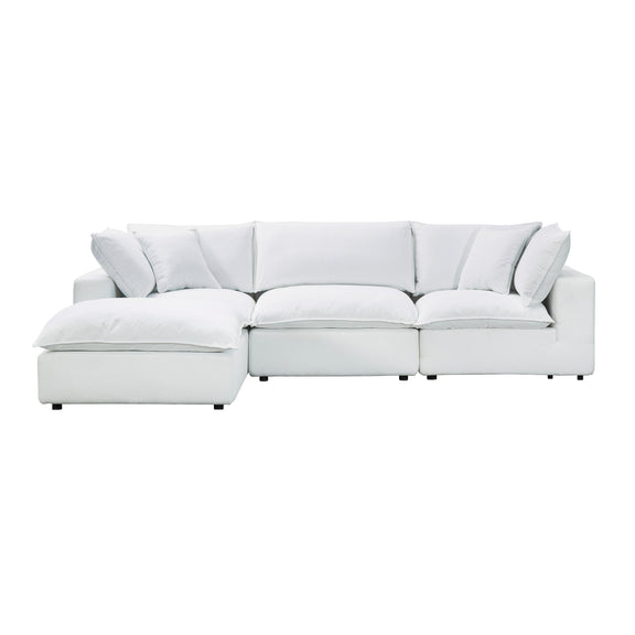 Cali 4-Piece Performance Fabric Modular Sectional - Pearl