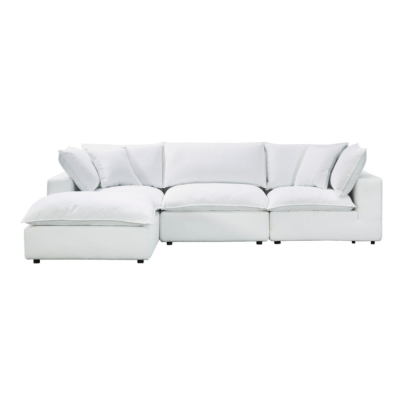 Cali 4-Piece Performance Fabric Modular Sectional - Pearl