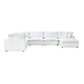 Cali 7-Piece Performance Fabric Modular Large Chaise Sectional - Pearl