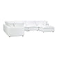 Cali 7-Piece Performance Fabric Modular Large Chaise Sectional - Pearl
