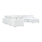 Cali 7-Piece Performance Fabric Modular Large Chaise Sectional - Pearl