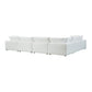 Cali 7-Piece Performance Fabric Modular Large Chaise Sectional - Pearl