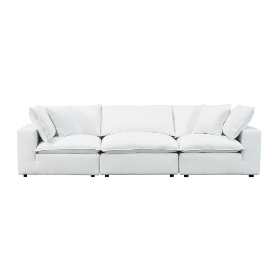 Cali 120" Performance Fabric Modular Sofa - Pearl