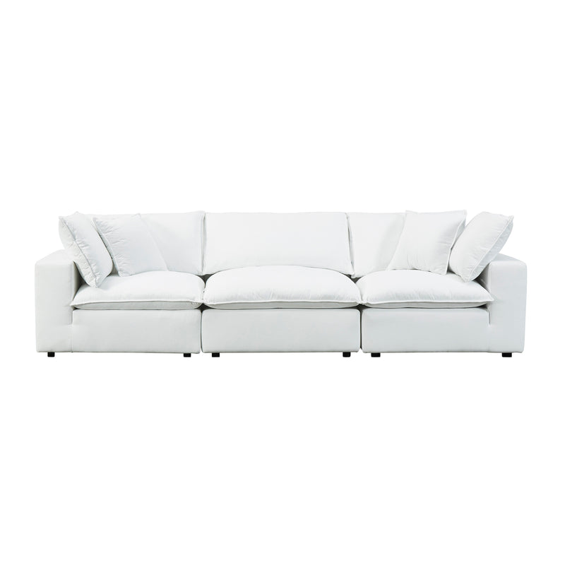 Cali 120" Performance Fabric Modular Sofa - Pearl