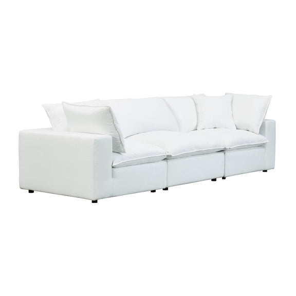 Cali 120" Performance Fabric Modular Sofa - Pearl