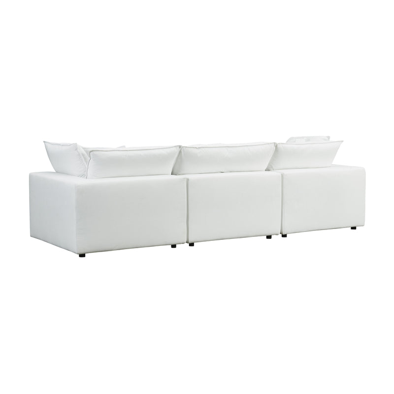 Cali 120" Performance Fabric Modular Sofa - Pearl