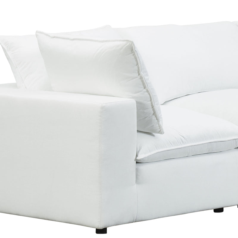 Cali 120" Performance Fabric Modular Sofa - Pearl