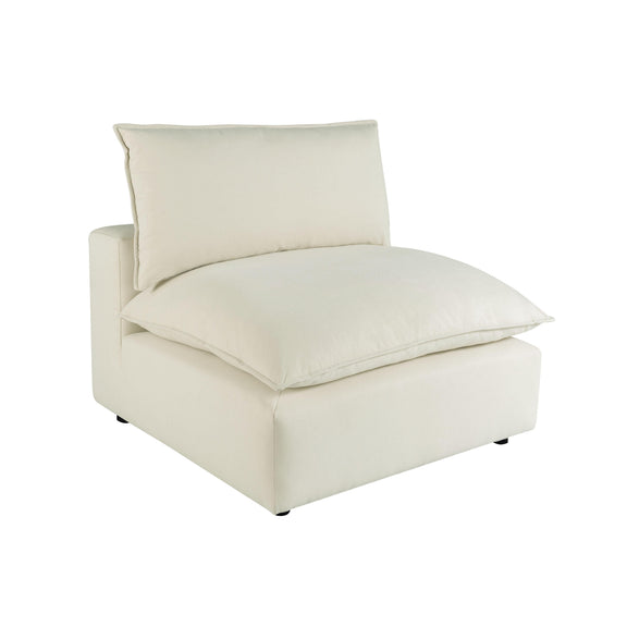 Cali Performance Fabric Modular Armless Chair - Natural