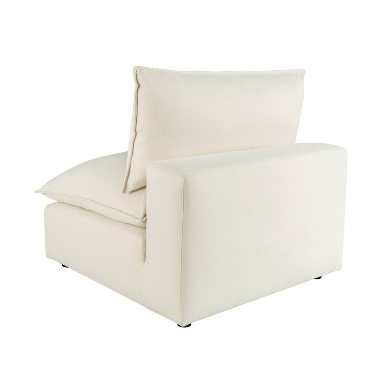 Cali Performance Fabric Modular Armless Chair - Natural