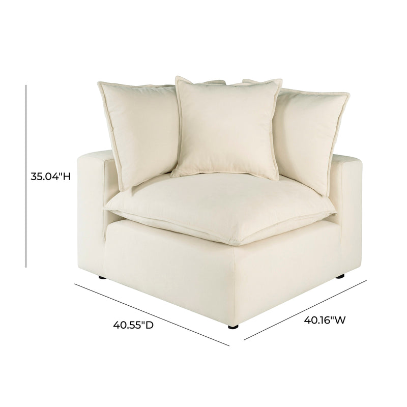 Cali Performance Fabric Modular Corner Chair - Natural