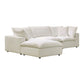 Cali 4-Piece Performance Fabric Modular Sectional - Natural