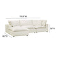 Cali 4-Piece Performance Fabric Modular Sectional - Natural
