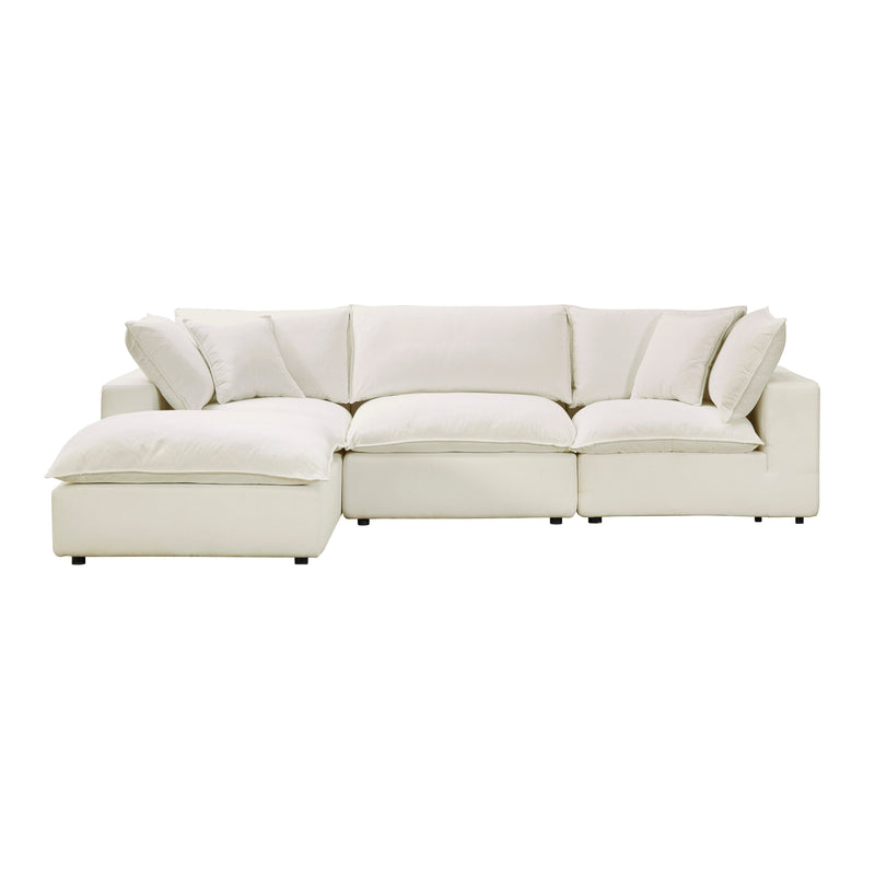 Cali 4-Piece Performance Fabric Modular Sectional - Natural
