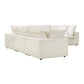 Cali 5-Piece Performance Fabric Modular L-Sectional - Natural