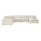 Cali 7-Piece Performance Fabric Modular Large Chaise Sectional - Natural