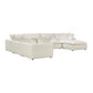 Cali 7-Piece Performance Fabric Modular Large Chaise Sectional - Natural