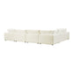 Cali 7-Piece Performance Fabric Modular Large Chaise Sectional - Natural