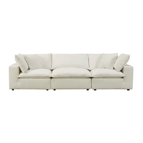 Cali 120" Performance Fabric Modular Sofa - Natural