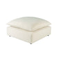Cali Performance Fabric Ottoman - Natural