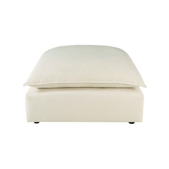 Cali Performance Fabric Ottoman - Natural