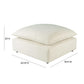Cali Performance Fabric Ottoman - Natural