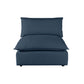 Cali Performance Fabric Modular Armless Chair - Navy