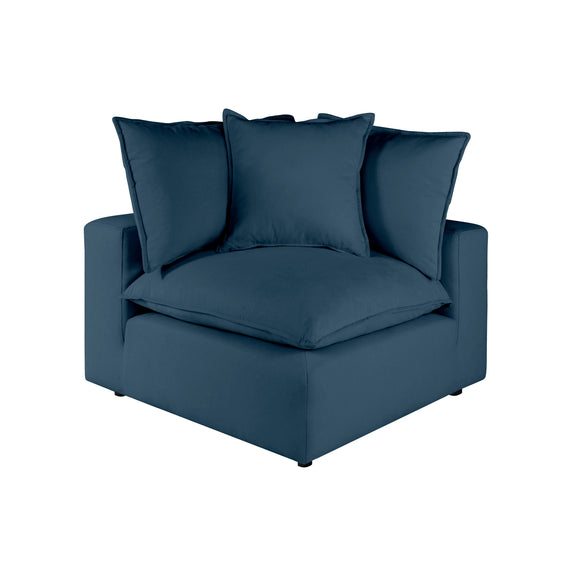 Cali Performance Fabric Modular Corner Chair - Navy