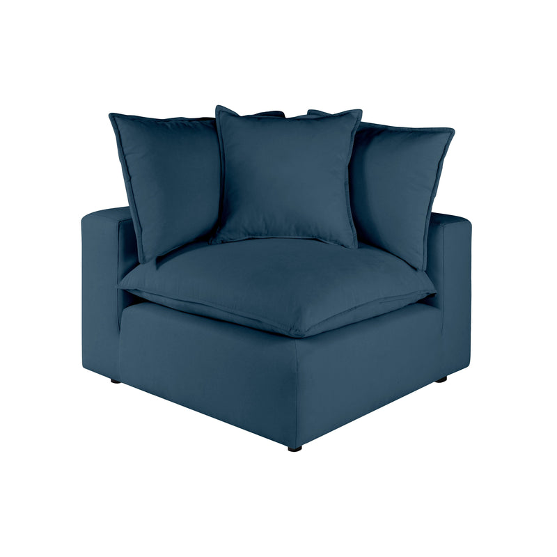 Cali Performance Fabric Modular Corner Chair - Navy