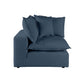 Cali Performance Fabric Modular Corner Chair - Navy