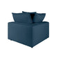 Cali Performance Fabric Modular Corner Chair - Navy