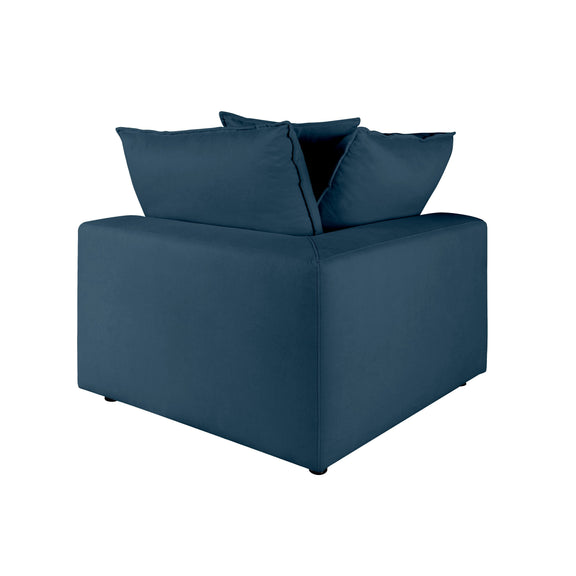 Cali Performance Fabric Modular Corner Chair - Navy