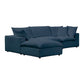 Cali 4-Piece Performance Fabric Modular Sectional - Navy