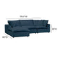 Cali 4-Piece Performance Fabric Modular Sectional - Navy