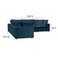Cali 5-Piece Performance Fabric Modular L-Sectional - Navy