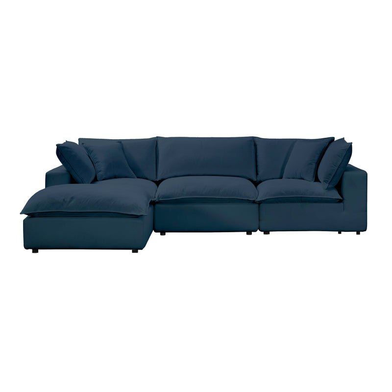 Cali 4-Piece Performance Fabric Modular Sectional - Navy