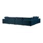 Cali 7-Piece Performance Fabric Modular Large Chaise Sectional - Navy
