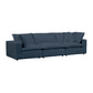 Cali 120" Performance Fabric Modular Sofa - Navy