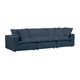 Cali 120" Performance Fabric Modular Sofa - Navy
