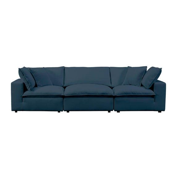 Cali 120" Performance Fabric Modular Sofa - Navy
