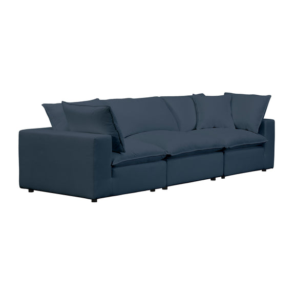Cali 120" Performance Fabric Modular Sofa - Navy