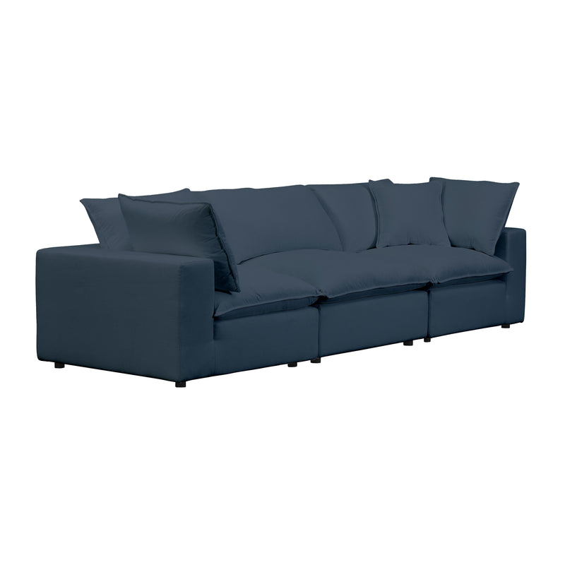 Cali 120" Performance Fabric Modular Sofa - Navy